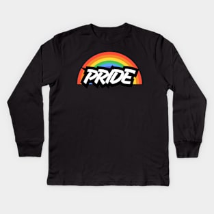 PRIDE (rainbow style) Kids Long Sleeve T-Shirt